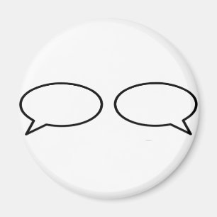 Word Bubble Left Right Trans The MUSEUM Zazzle Gif Magnet