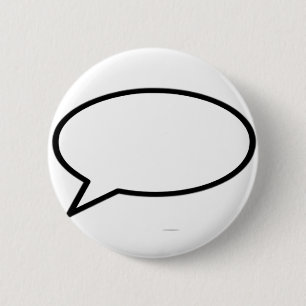 Word Bubble Left Trans The MUSEUM Zazzle Gifts 6 Cm Round Badge