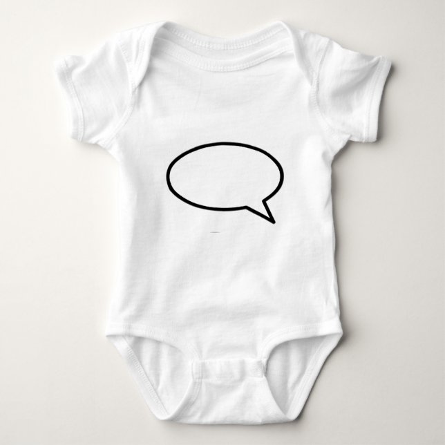 Word Bubble Right Trans The MUSEUM Zazzle Gifts Baby Bodysuit (Front)