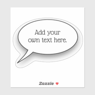 Word Bubble with Your Own Text