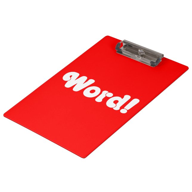 Word! Clipboard (Angled)