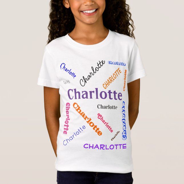 Word Cloud Name Collage  T-Shirt (Front)