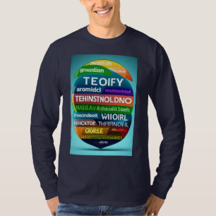 Word Cloud using Oracle basic full sleeve T-shirt