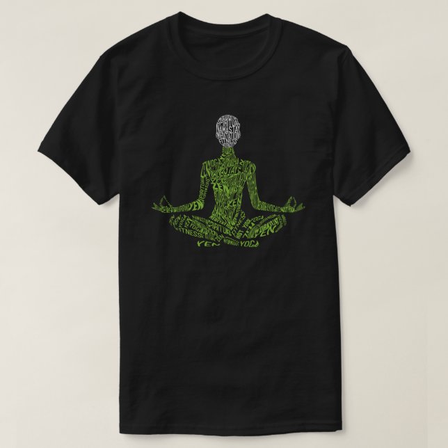 Word cloud Yin Yoga T-Shirt (Design Front)