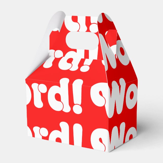 Word! Favour Box (Front Side)