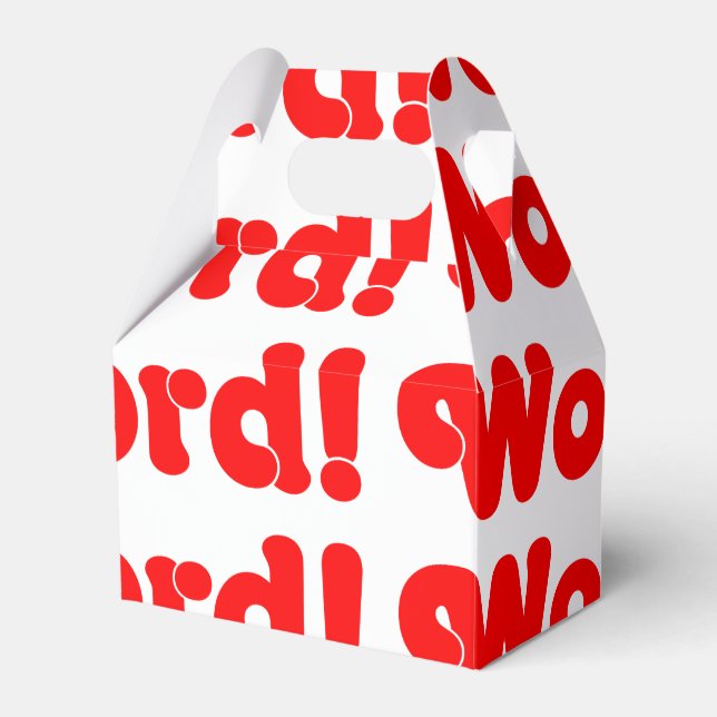 Word! Favour Box (Front Side)