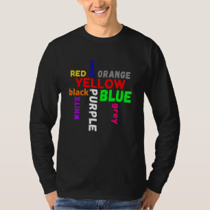 word game saying colours colourful confusion T-Shirt