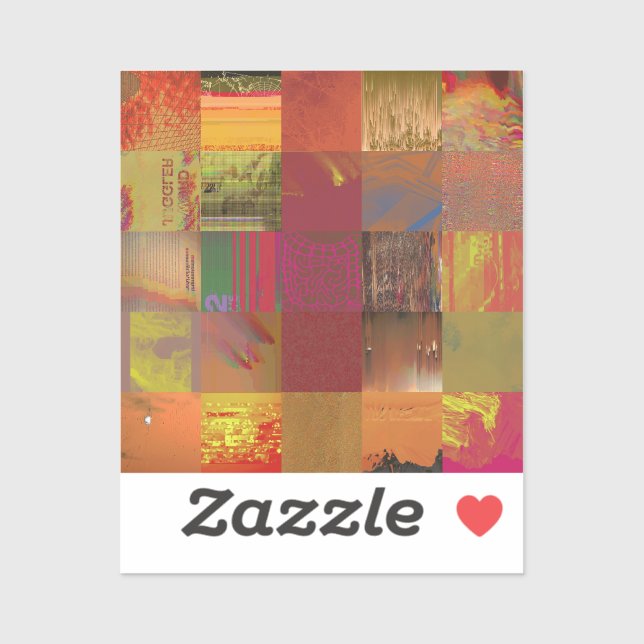 Word Juggler Glitch Art Data Corruption Abstract (Sheet)