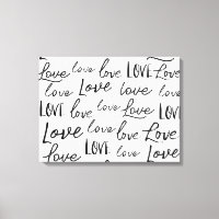 Word Love Typography Calligraphy Script