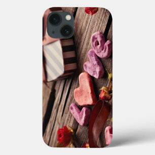 Word Love with Heart Shaped Valentine's Day Gift iPhone 13 Case
