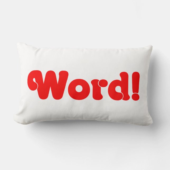 Word! Lumbar Cushion (Front)