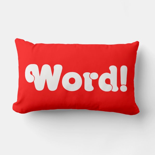 Word! Lumbar Cushion (Front)