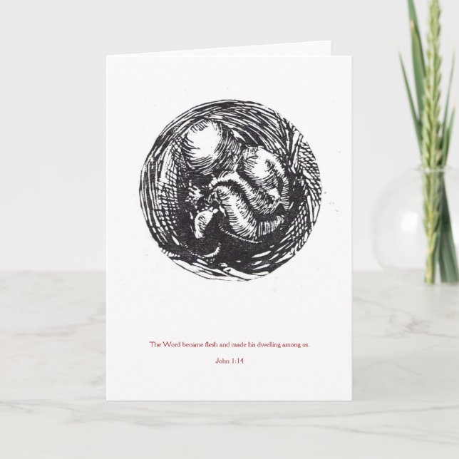 "Word Made Flesh" Card (Front)