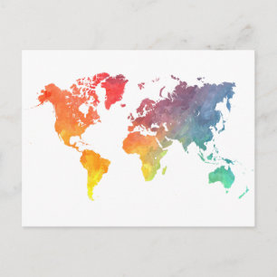 word map 5 postcard