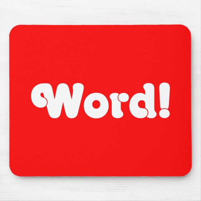 Word! Mouse Pad (Front)