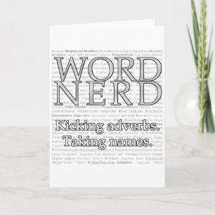 Word Nerd Greeting Card