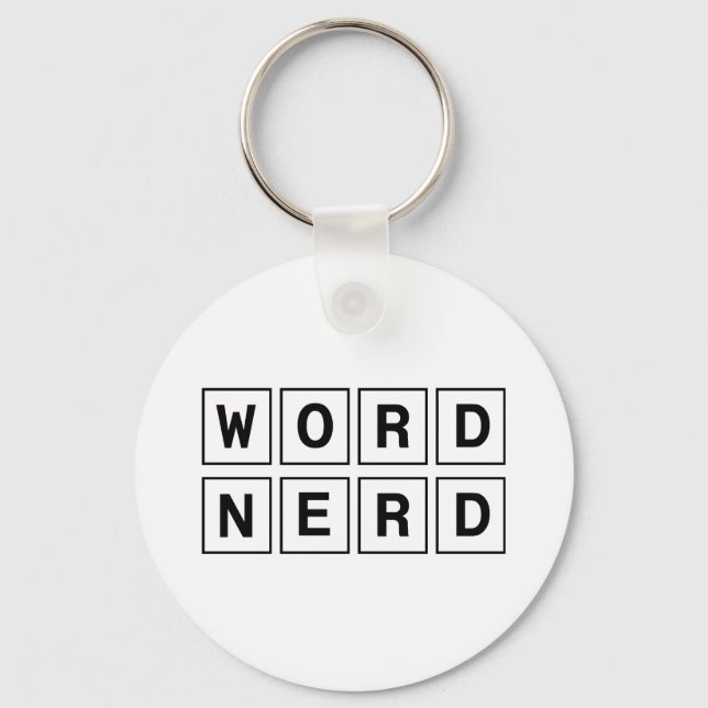Word Nerd Key Ring (Front)