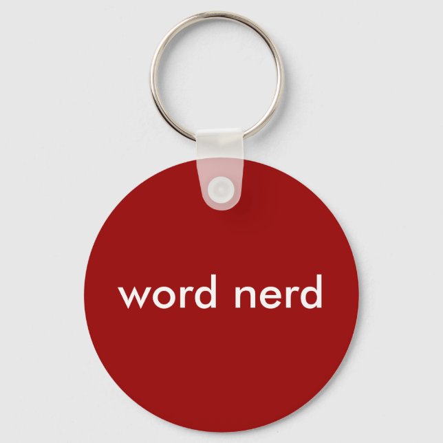Word Nerd Keychain (Front)