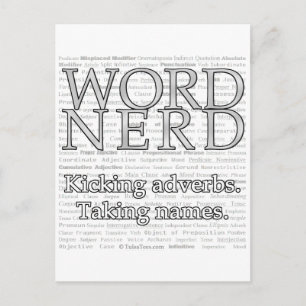 Word Nerd Postcard