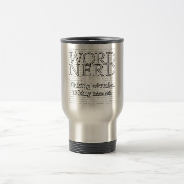 Word Nerd Travel Mug (Center)