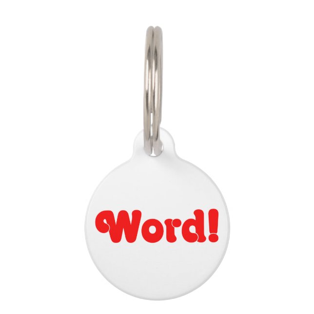 Word! Pet Tag (Front)