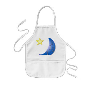 Word Puzzle Ones in a Blue Moon Kids Apron