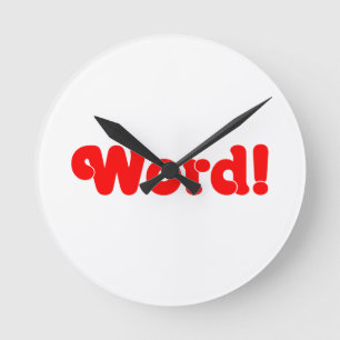 Word! Round Clock