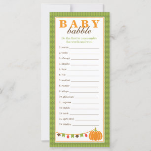 Word Scramble Game, Baby Shower Game