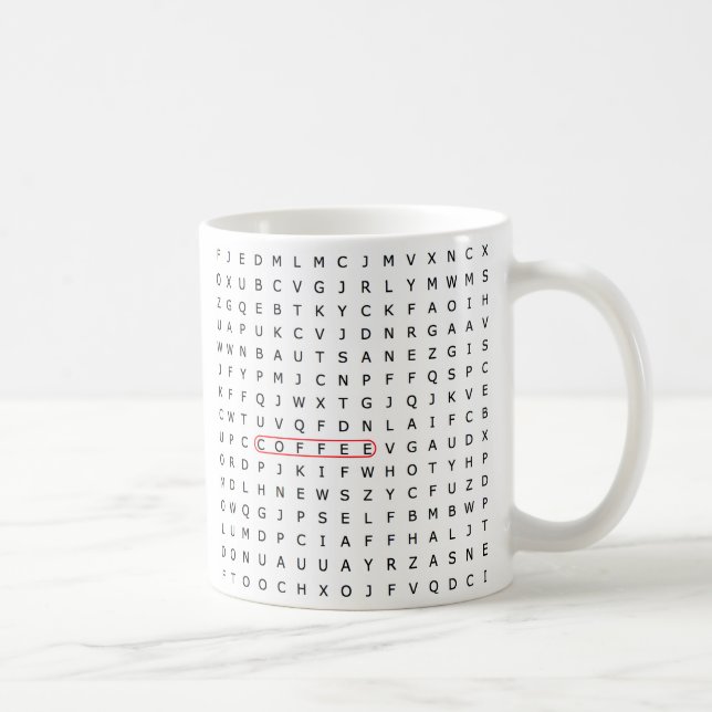 Word Search Coffee Mug (Right)