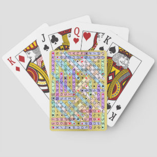 Word Search Puzzle - Chaotic Solved Playing Cards