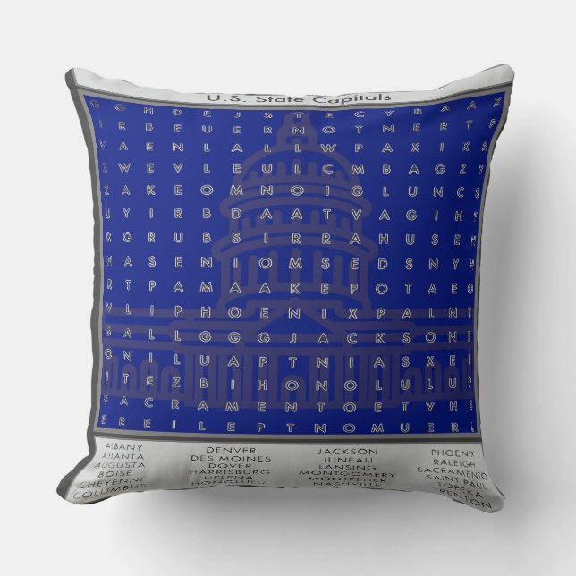 Word Search Puzzles  Cushion (Front)