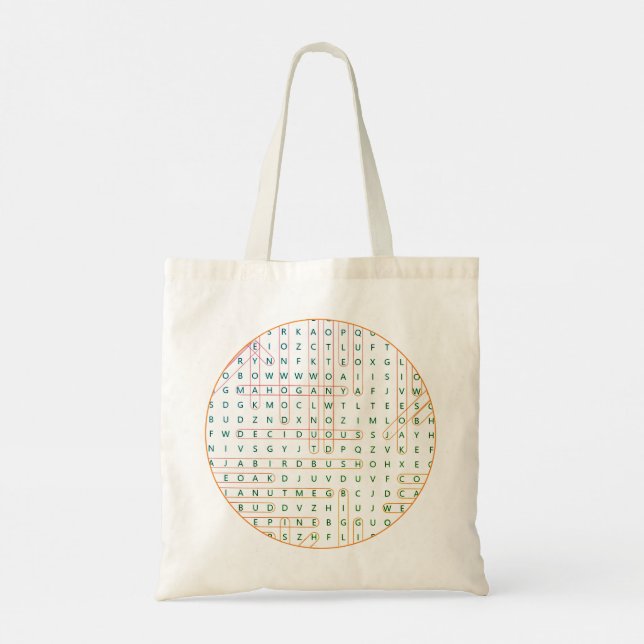 Word Search Tote Bag (Back)