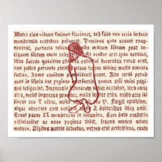 Word Stained Glass 1 Poster