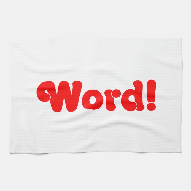 Word! Tea Towel (Horizontal)