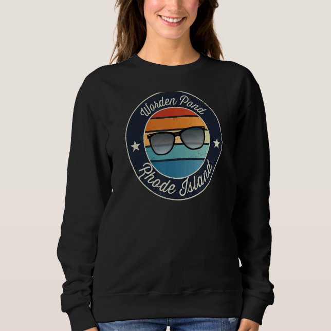 Worden Pond  Rhode Island Souvenir Sweatshirt (Front)