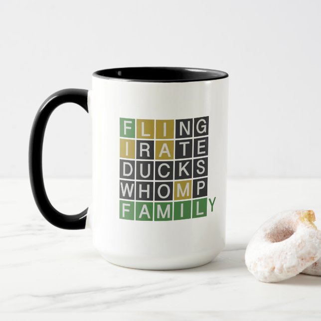 Wordle Family Mug (With Donut)