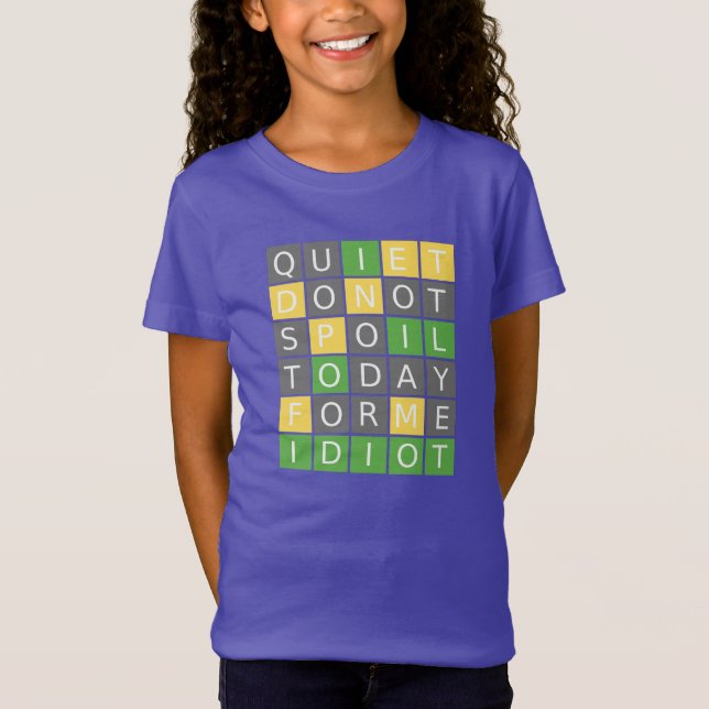 Wordle game T-shirt (Front)