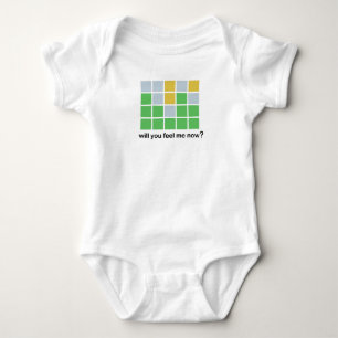 Wordle Meme, Baby Wordle Word Puzzle, Funny Baby Bodysuit