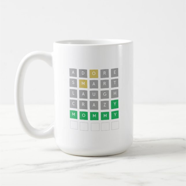 Wordle Mother's Day Mug (Left)