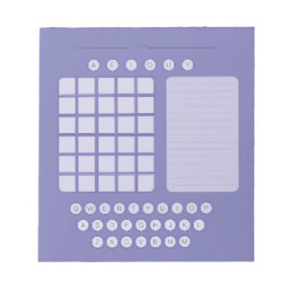Wordle Scratch Pad Notepad - Lavender