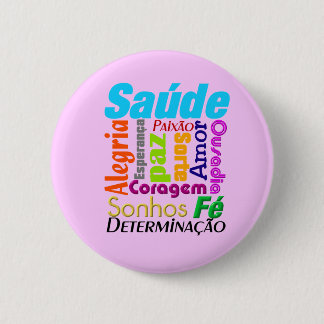 words 6 cm round badge
