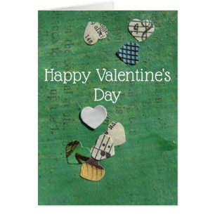 Words and Hearts Abstract Collage, Valentine's Day