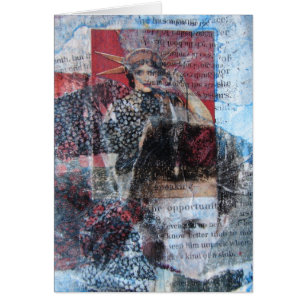 Words and Women Abstract Collage, All Occasion