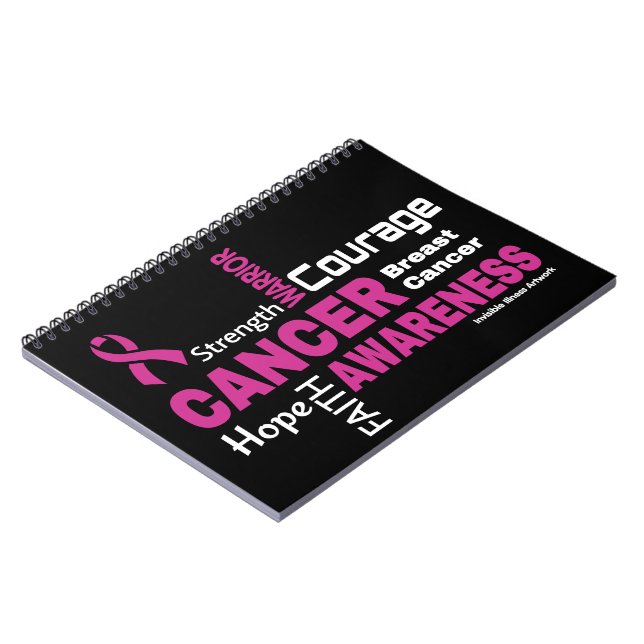 Words...Breast Cancer Notebook (Left Side)