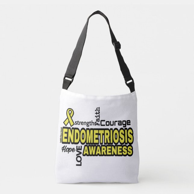 Words...Endometriosis Crossbody Bag (Front)