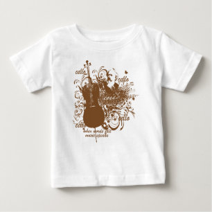 Words Fail Music Speaks Cello Musician Baby T-Shirt