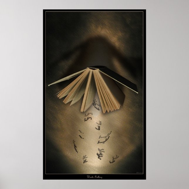 Words Falling Poster (Front)