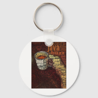 Words for Coffee Key Ring