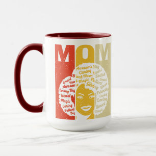 Words for Mum Silhouette Mug