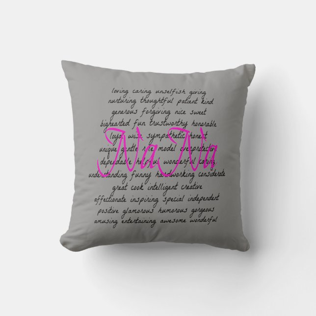 Words for NaNa Cushion (Front)